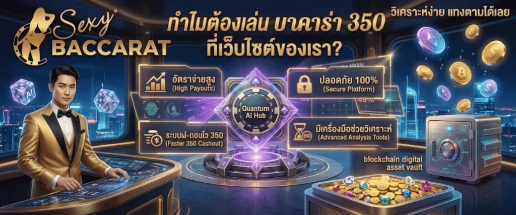 ทำไมต้องเล่น บาคาร่า 350 ที่เว็บไซต์ของเรา?