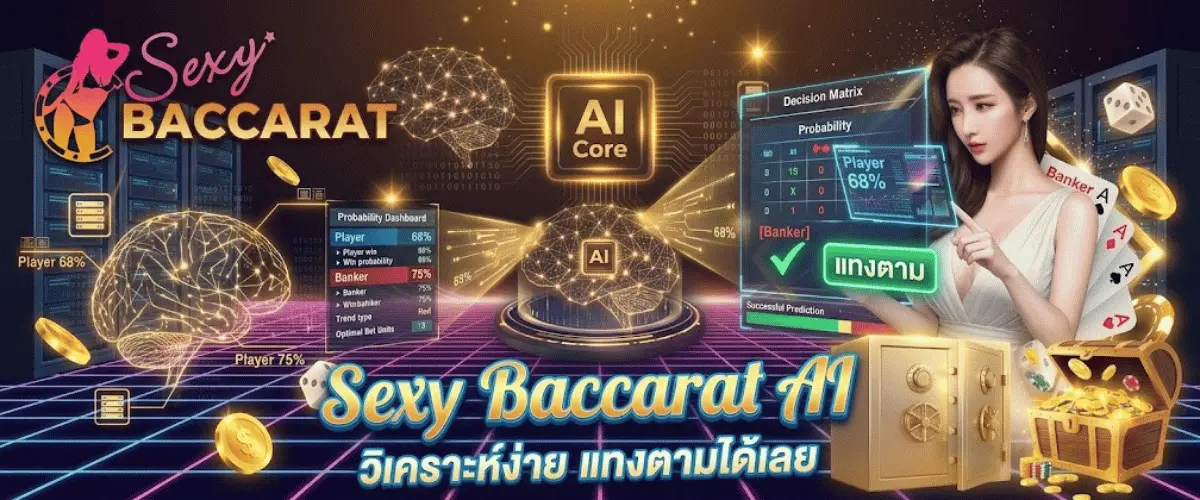 Sexy Baccarat AI วิเคราะห์ง่าย แทงตามได้เลย