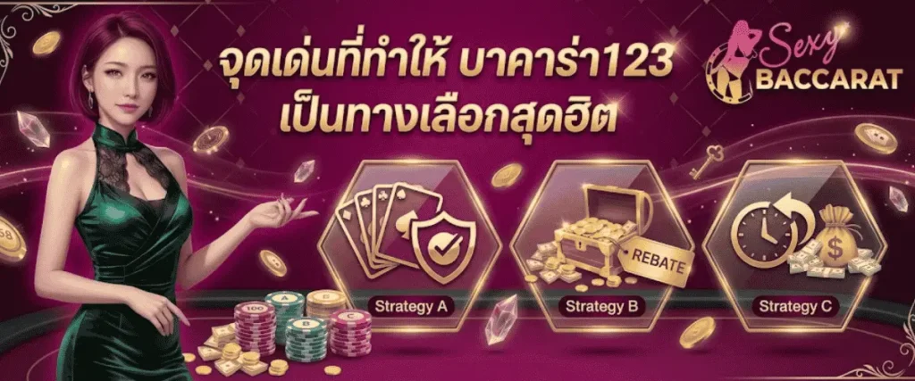 จุดเด่นที่ทำให้ บาคาร่า123 เป็นทางเลือกสุดฮิต