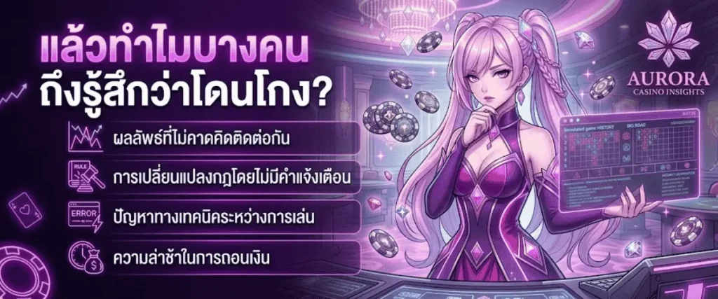 แล้วทำไมบางคนถึงรู้สึกว่าโดนโกง?