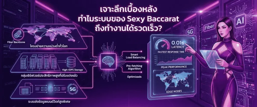 เจาะลึกเบื้องหลัง ทำไมระบบของ Sexy Baccarat ถึงทำงานได้รวดเร็ว?