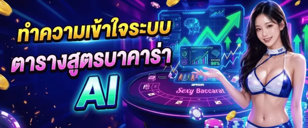 ทำความเข้าใจระบบ ตารางสูตรบาคาร่า AI
