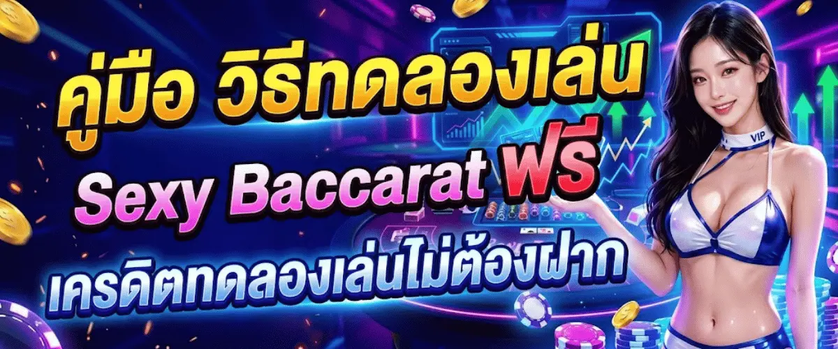 คู่มือ วิธีทดลองเล่น Sexy Baccarat ฟรี เครดิตทดลองเล่นไม่ต้องฝาก